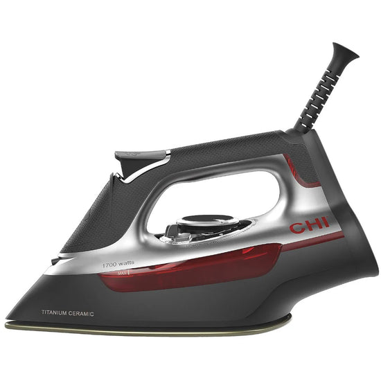 CHI Steam Iron for Clothes with Titanium Infused Ceramic Soleplate - Blemished package with full warranty- 13101CG