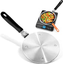 Plaque de diffusion de chaleur en acier inoxydable BOMCAFE pour cuisinière à gaz, plaque d'adaptation à induction 7,9"