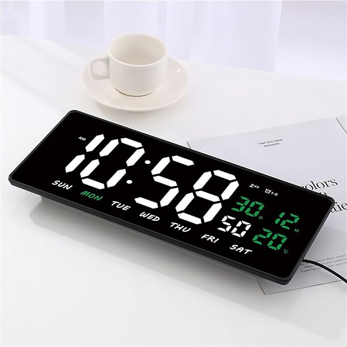 ちゃんJDL LED ☆大型デジタル掛け時計☆年月日時分秒曜日が一目で Amazon.co.jp: CLOCK① インテリア時計