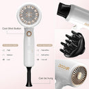 Sèche-cheveux professionnel ionique DOOAIR en blanc