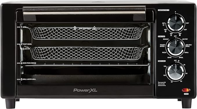 PowerXL Smokeless Grill Plus with Tempered Glass Lid and Turbo Speed Smoke  Extractor Technology 