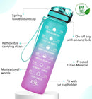 Bouteille d'eau de motivation DVKPTBK de 32 oz avec marqueur de temps