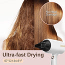 Sèche-cheveux professionnel ionique DOOAIR en blanc
