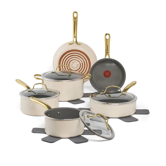 T-FAL C494SD63 Preserve Ceramic Non-Stick 13 Piece Cookware Set
