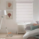 ITY CDNW-1 27 Olivia Stone Cordless Polyester Zebra Day-Night Blind 27"x84" in White