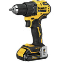 DEWALT DCD708C2 20V MAX* Cordless Drill/Driver Kit, Compact, 1/2-Inch - Refurbished with Dewalt Warranty