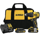 DEWALT DCD708C2 20V MAX* Cordless Drill/Driver Kit, Compact, 1/2-Inch - Refurbished with Dewalt Warranty