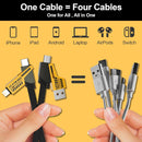ELINK EK4894 3.3ft 4 in 1 Fast Charging Cable 65W