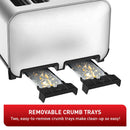 T-FAL TF684D50 Element Stainless Steel 4 Slice Toaster