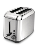 Black+Decker Brushed Stainless Steel 2-Slices Toaster,Factory serviced with Home Essentials warranty -TR3490SKT