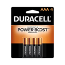 Lot de 4 piles alcalines DURACELL Coppertop AAA Power Boost