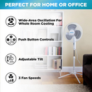 Impress Oscillating Stand Fan 16-inch White -IM-726W