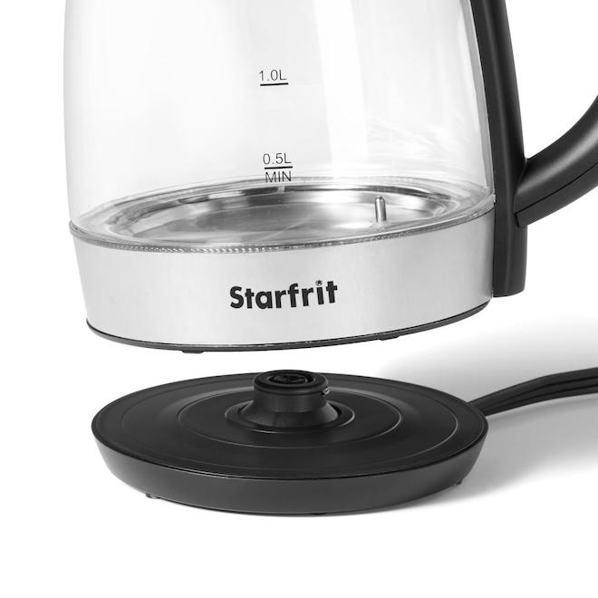 Starfrit 7-Cup Variable Temperature Control Cordless Glass Kettle-240112
