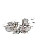 Cuisinart Five Ply 12-Piece Stainless Steel Hand-Hammered Cookware Set- HFP12SSC
