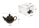 Théière en porcelaine marron foncé CLARO 500ML-78586