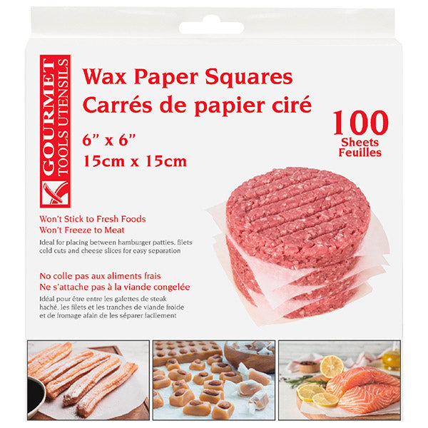 GOURMET Wax Paper Squares 100 Sheets - 78746