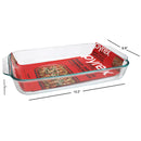 Recipiente para horno de vidrio PYREX rectangular Basics de 3 cuartos de galón/2,8 l