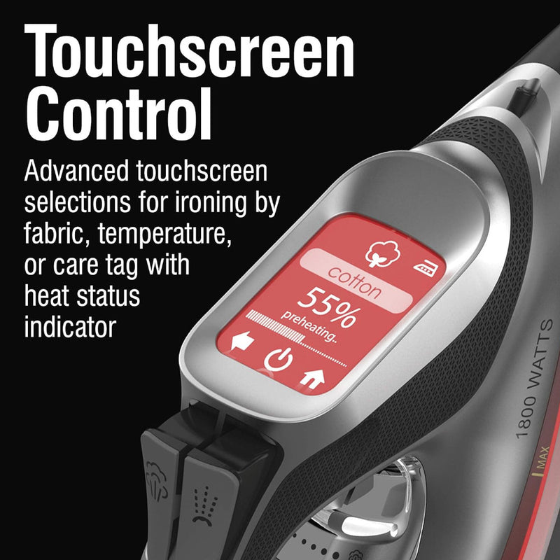 CHI 13103 Steam Iron for Clothes with Titanium Infused Ceramic Soleplate - Blemished package with full warranty