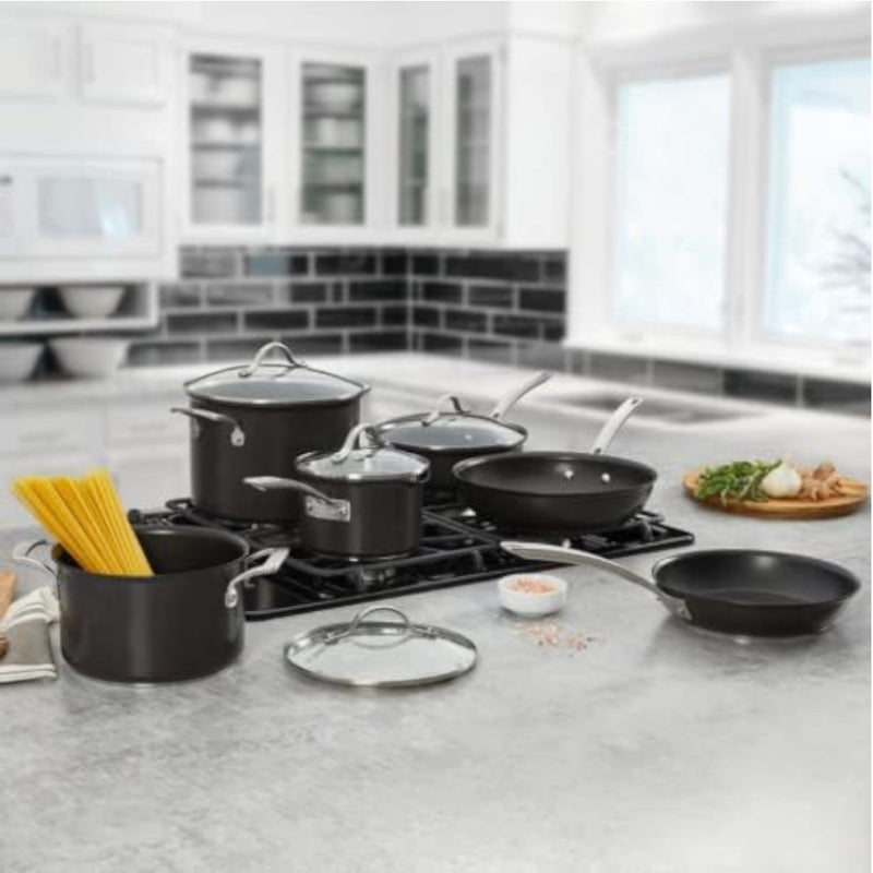 KIRKLAND SIGNATURE 1338395 Hard Anodised 10 Piece Cookware Set