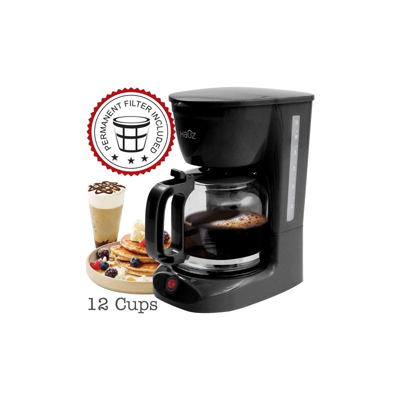 Hauz 12 Cup 1.8L Drip Coffee Maker