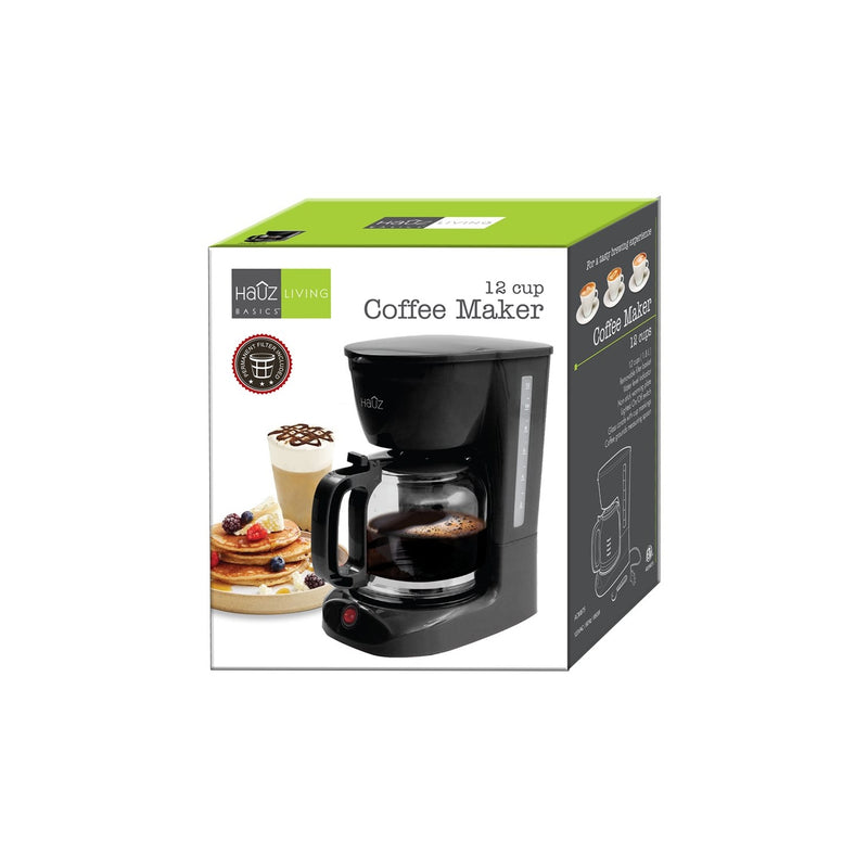 Hauz 12 Cup 1.8L Drip Coffee Maker