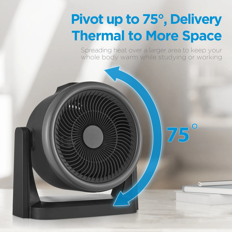 MIDEA Digital Turbo 2-in-1 Space Heater + Fan - Blemished package with full warranty  - MSH23FT3DSB