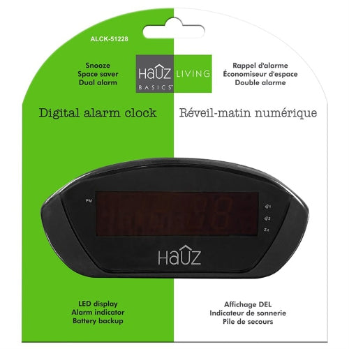 HAUZ Living Digital Alarm Clock-ALCK-51228