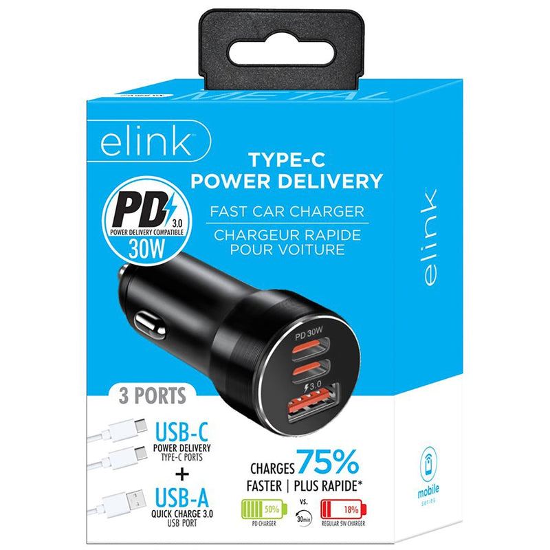 ELINK Car Charger Type-C Power Delivery Fast Charge - EK4436