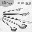SLIVERWARE Set 40 Piece Stainless Steel Flatware
