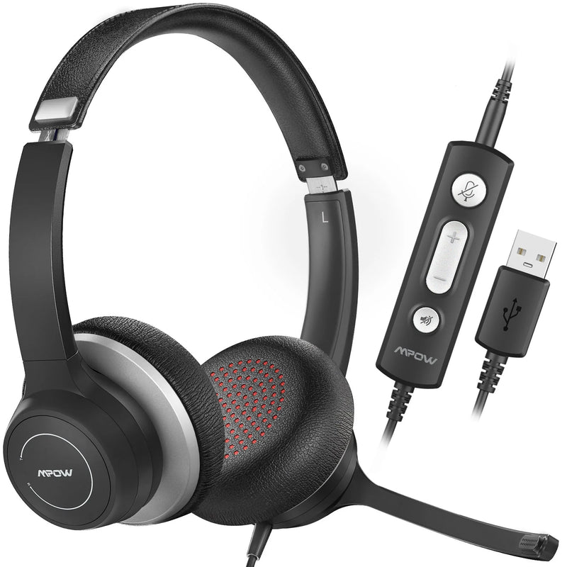 MPOW HC6 Pro USB Headset With Noise Cancellation Microphone- BH328B