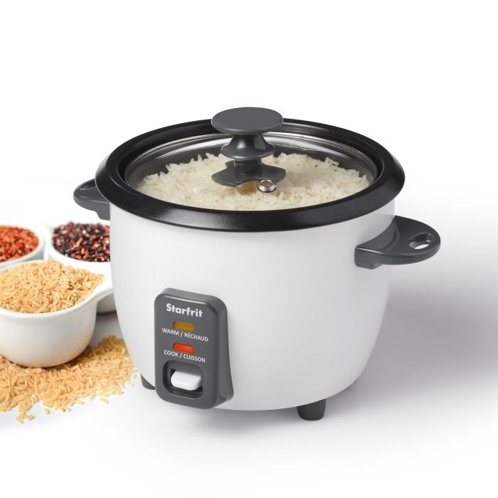 STARFRIT 24734 6-cup Rice Cooker with Ceramic Coat