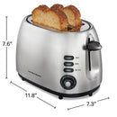HAMILTON BEACH 22220 2 Slice Toaster with Sure-Toast™ Technology Stainless Steel