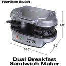 HAMILTON BEACH 25490C Dual Breakfast Sandwich Maker