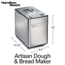 HAMILTON BEACH 29888C Premium Dough & Bread Maker - Factory serviced with Home Essentials warranty