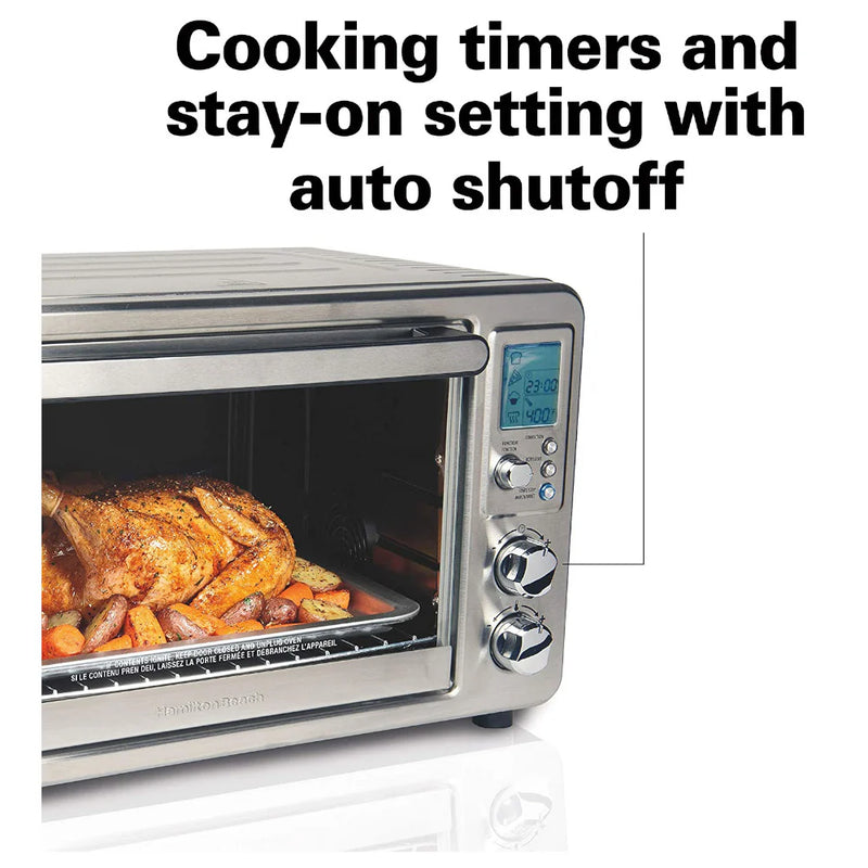 HAMILTON BEACH 31190C Stainless Steel Digital & Convection Toaster Oven