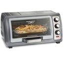 HAMILTON BEACH 31523C Easy Reach Sure-Crisp Air Fryer Toaster Oven - Factory serviced with Home Essentials warranty