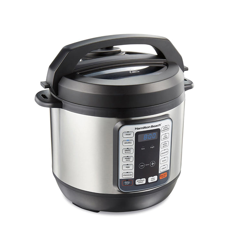 HAMILTON BEACH 34508C QuikCook Electric 8QT Pressure Cooker