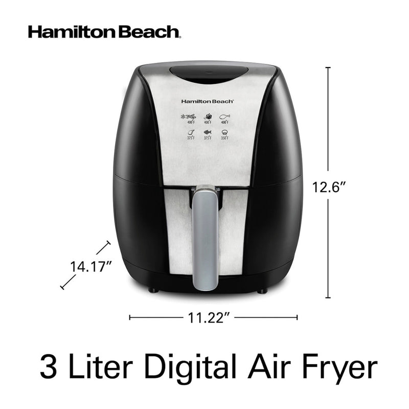 HAMILTON BEACH 35065C 3Liter Digital Air Fryer
