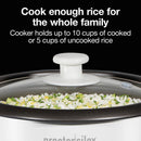 PROCTOR SILEX 10 Cup Rice Cooker & Steamer - 37533G