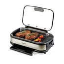 PowerXL Smokeless Grill Plus with Tempered Glass Lid and Turbo Speed Smoke Extractor Technology