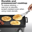 HAMILTON BEACH PROFESSIONAL 38560 Iron Indoor Electric Grill & Griddle - Factory serviced with Home Essentials warranty