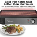 HAMILTON BEACH PROFESSIONAL 38560 Iron Indoor Electric Grill & Griddle - Factory serviced with Home Essentials warranty