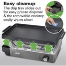 HAMILTON BEACH PROFESSIONAL 38560 Iron Indoor Electric Grill & Griddle - Factory serviced with Home Essentials warranty