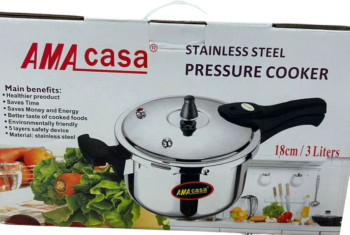 AMACASA Stainless Steel Stove Pressure Cooker