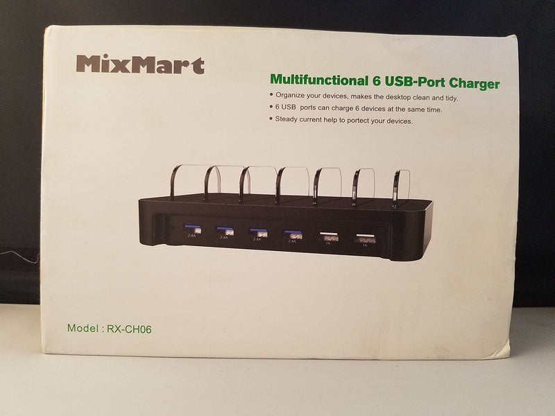 MixMart multifunctional 6 USB-port Charger RX-CH06