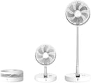 Ventilador plegable portátil eléctrico USB de 7200 mAh con control remoto, ventilador de mesa recargable, P11