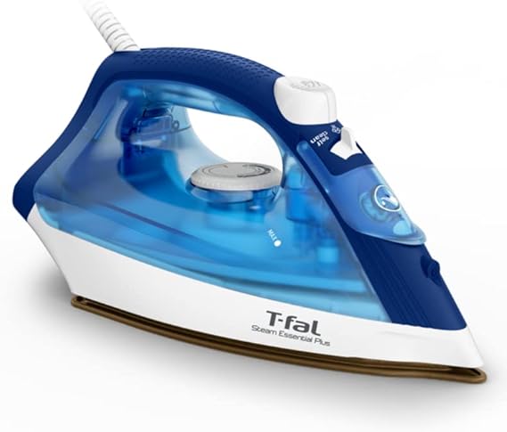 T-Fal Steam Essential Plus - Easy Steam Iron - fast and easy ironing, Blue, 1200 watts (FV1954Q1)