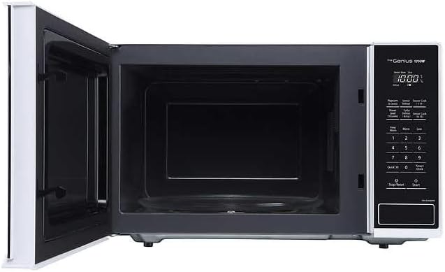 Horno microondas Panasonic con tecnología Inverter de 1,3 pies cúbicos y 1200 W, cocción con sensor Genius, reacondicionado con garantía Home Essentials - NNSC64MW 