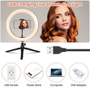 Trípode de luz anular ELFELAND de 10" - ELRL001