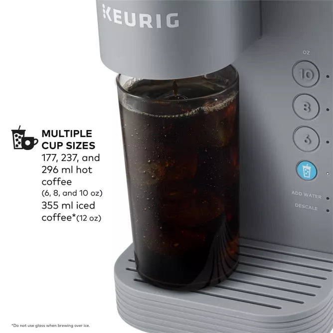 Cafetera KEURIG de una sola porción K-Iced K25F Essentials, paquete defectuoso con garantía completa